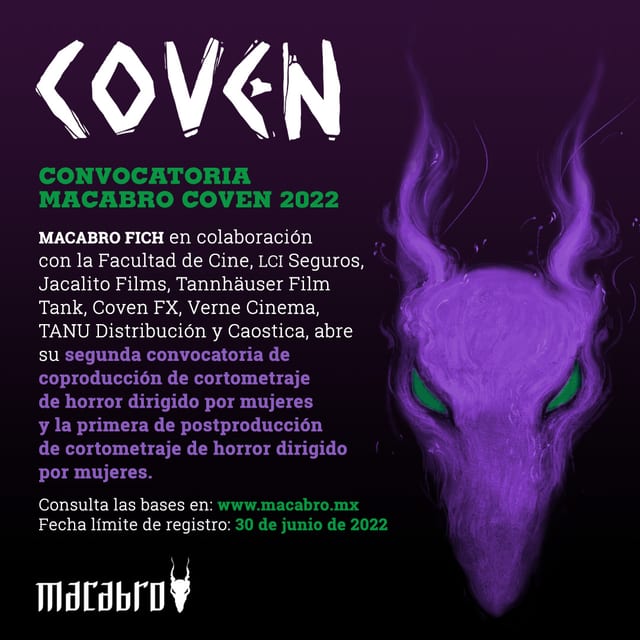 The #MacabroCoven 2022 call for entries is now online!