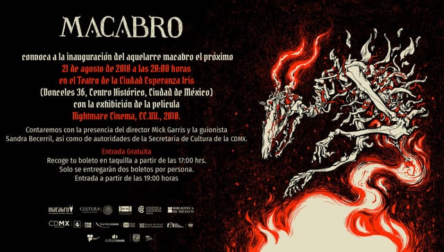 #MacabroXVII: Macabro Opening at the Teatro de la Ciudad Esperanza Iris