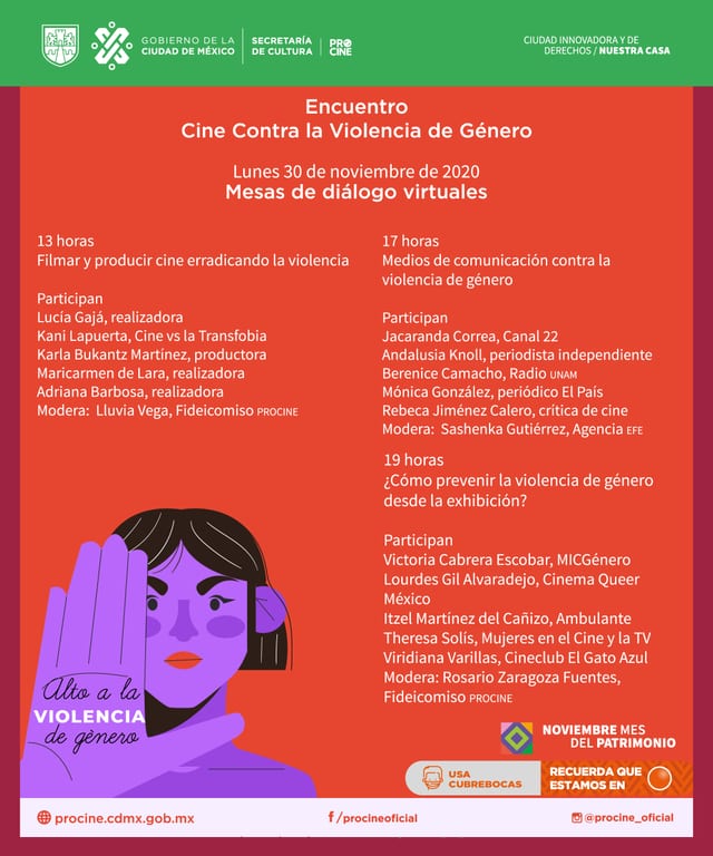 Procine presenta Encuentro Cine contra la violencia de género