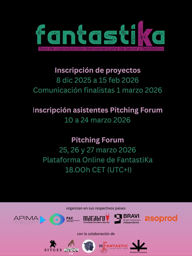 FANTASTIKA abre la convocatoria 2026 de recepción de proyectos