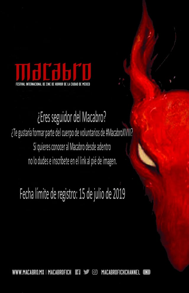 #MacabroXVIII abre su convocatoria de voluntarios