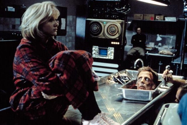 RE-ANIMATOR, Barbara Crampton, David Gale, 1985