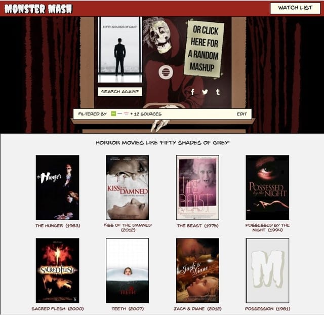 Amantes del cine de terror… ¡Ha llegado Monster Mash!