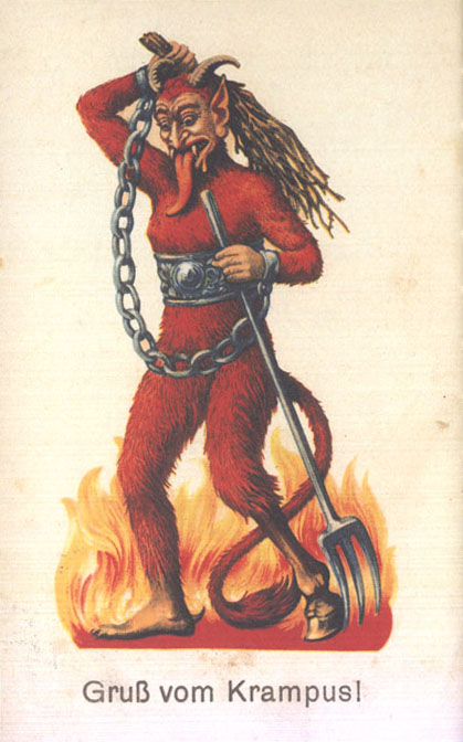 Krampus y el origen pagano de la navidad
