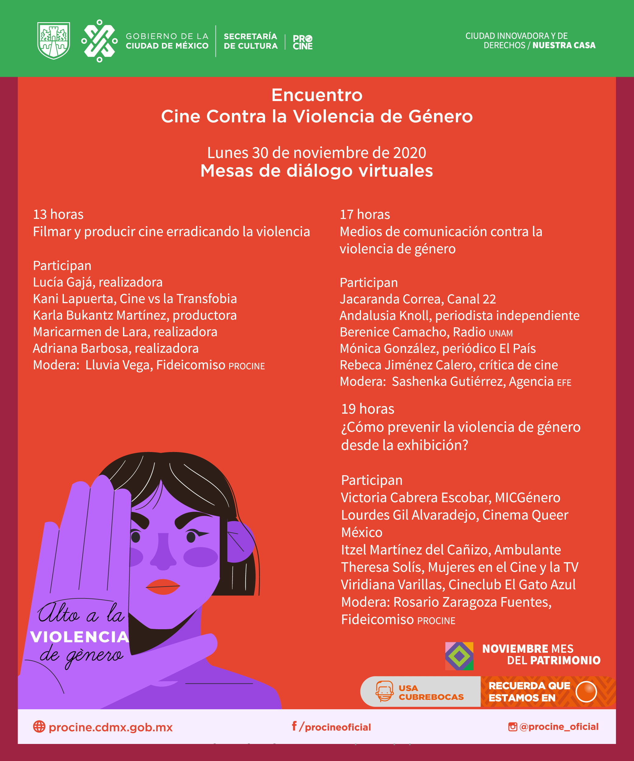 Procine presenta Encuentro Cine contra la violencia de género
