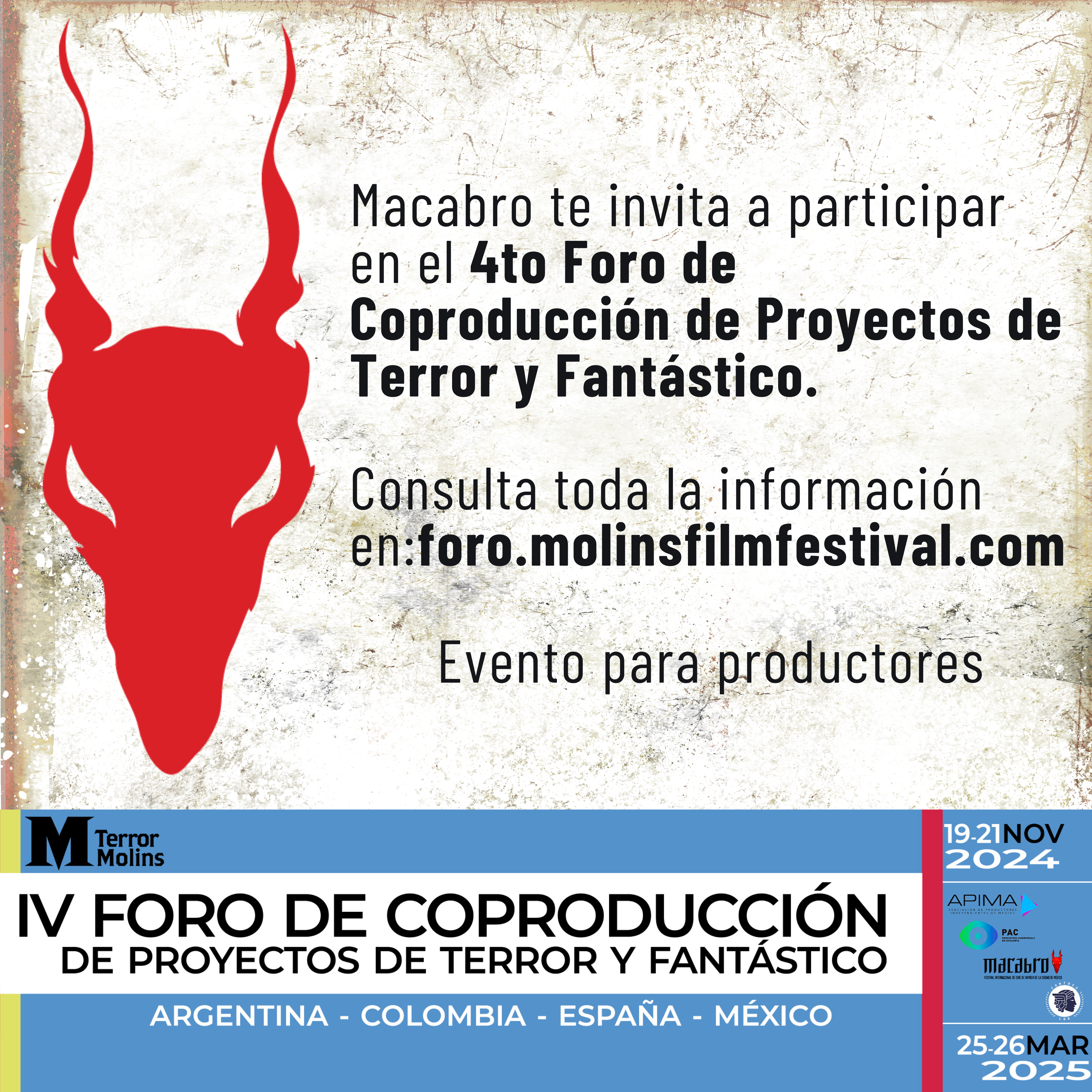 Programa del IV Foro de Coproducción de Cine Fantástico y Terror