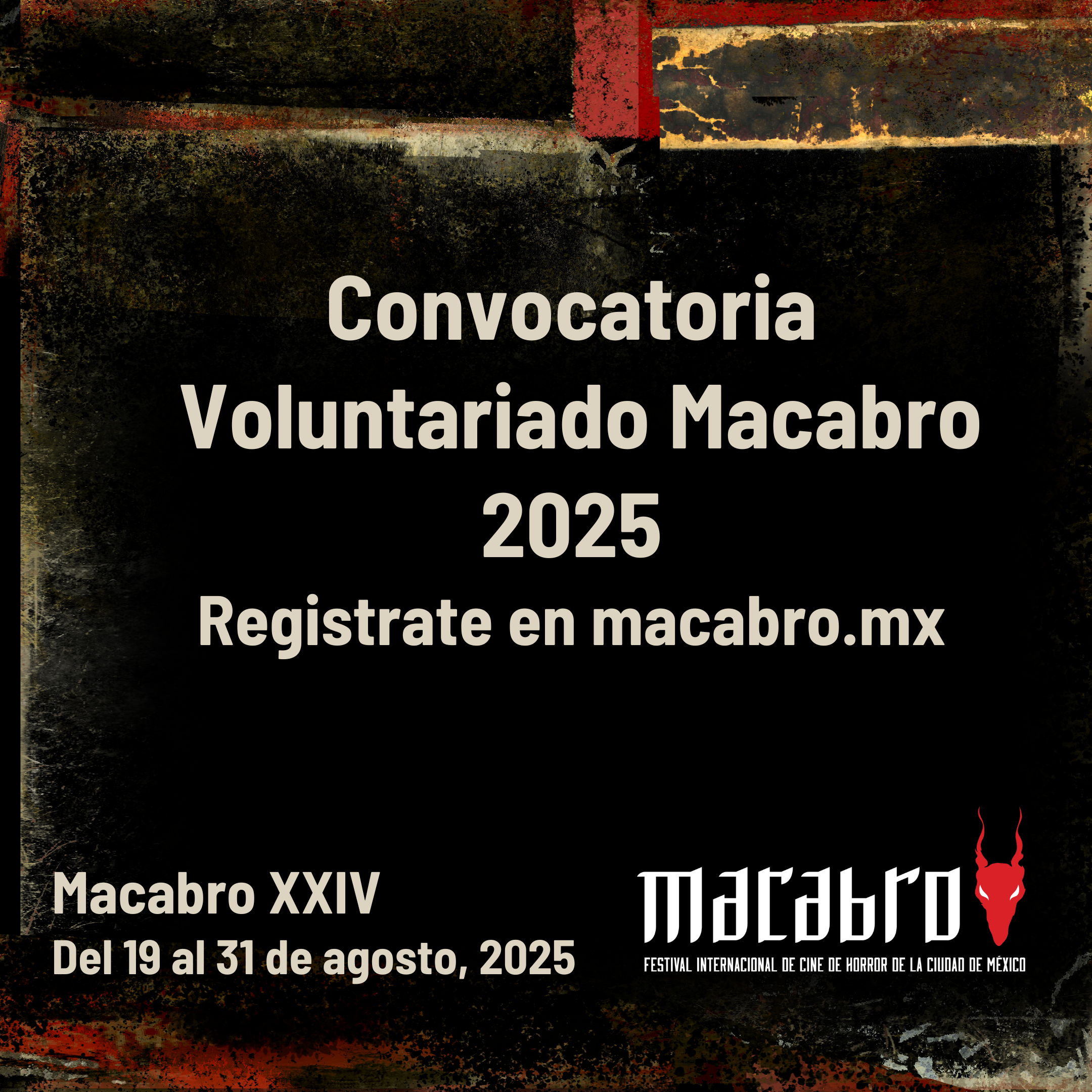 Convocatoria Voluntariado Macabro 2025