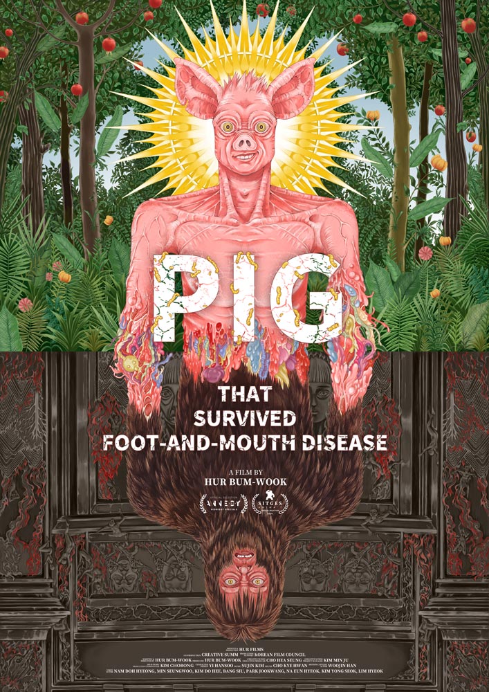 Puerco que sobrevive a la fiebre aftosa poster